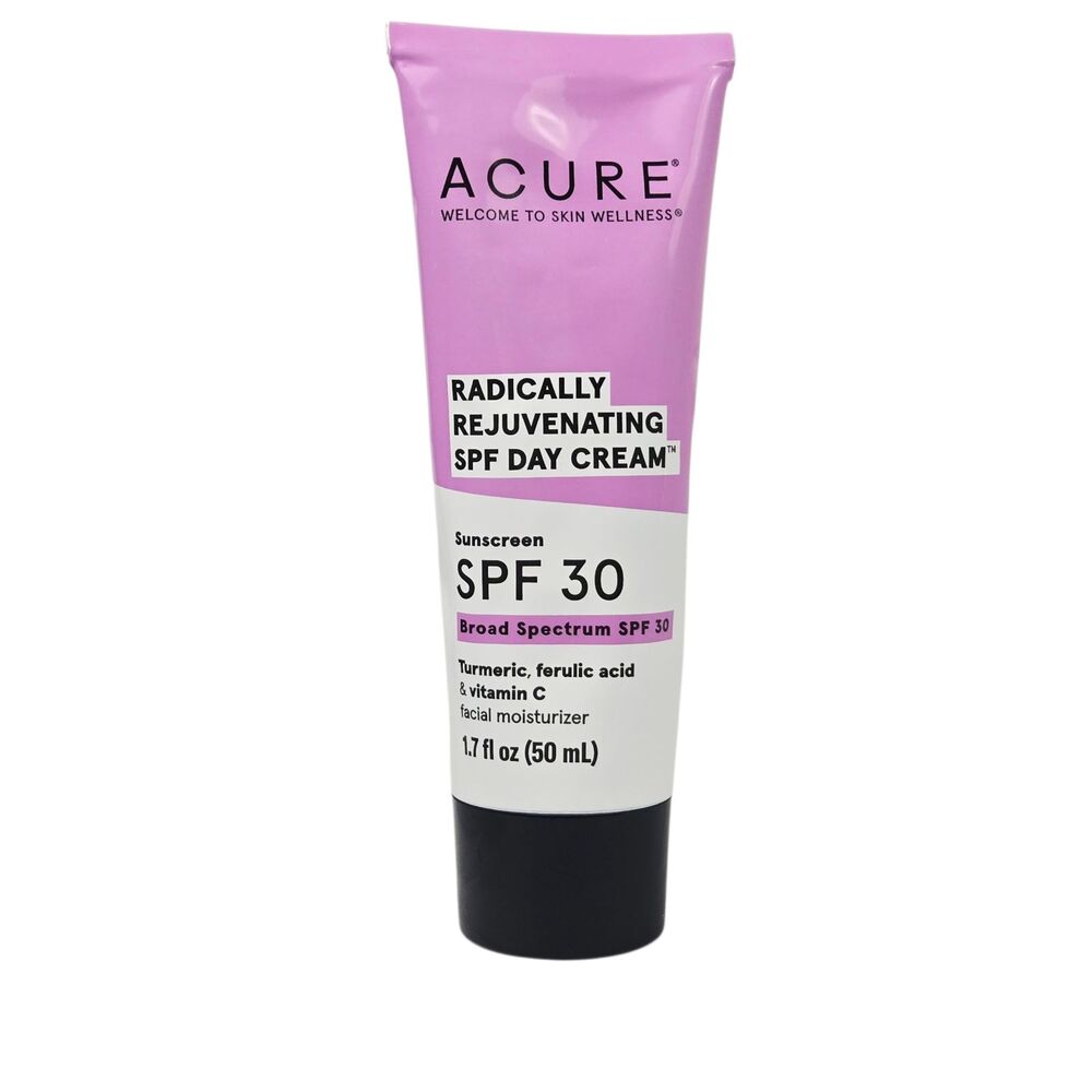 Acure Day Cream Radically Rejuvenating SPF 30 Face Moisturizer 1.7 fl oz / 50 ml